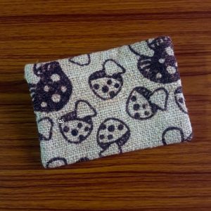 Hemp Mushroom Coin Pouch Small