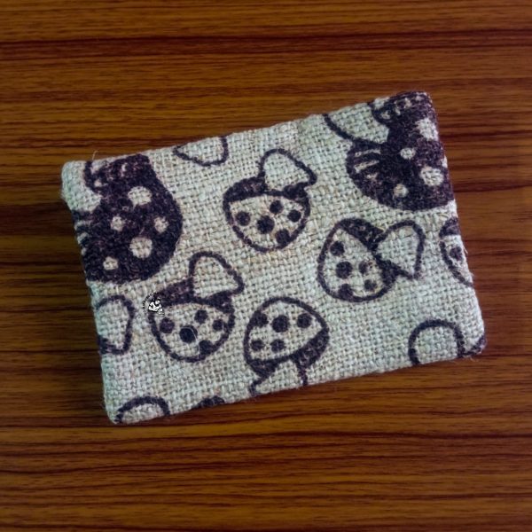 Hemp Mushroom Coin Pouch Small