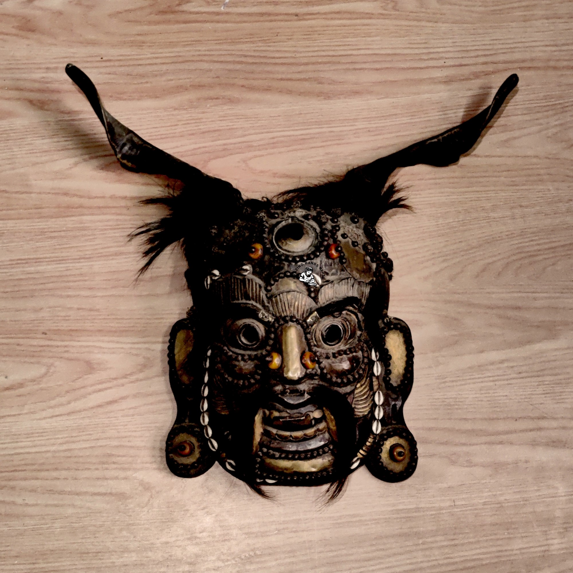 Nepalese Himalayan Tribal Wooden Mask