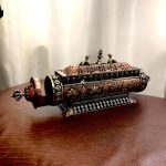 Deer on Top Auspicious Motifs Copper Incense Holder