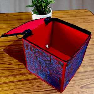 Colorful Brocade Box Bag
