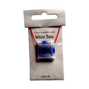 Buddhist Tibetan Mandala Amulet White Tara