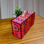 Colorful Brocade Box Bag