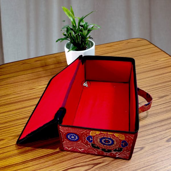 Colorful Brocade Box Bag
