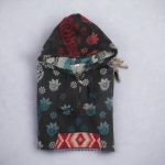 Paisley Flower Woolen Vertical Poncho