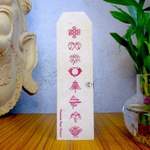Buddhist Auspicious Symbol Printed Bookmark