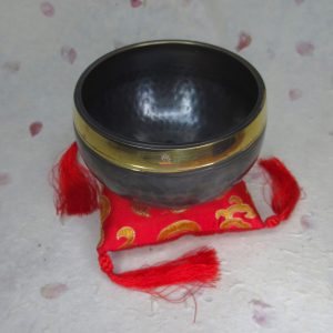 Lotus Flower Brocade Singing Bowl Cushion