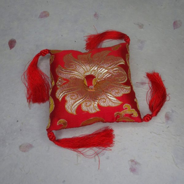 Lotus Flower Brocade Singing Bowl Cushion