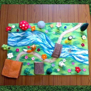 Wool Felt Crafted Playmat