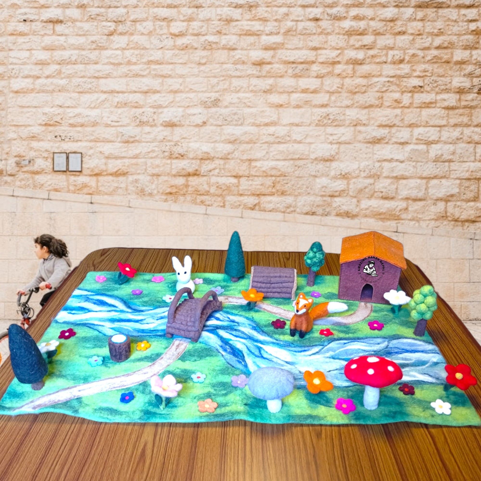 Wool Felt Crafted Playmat
