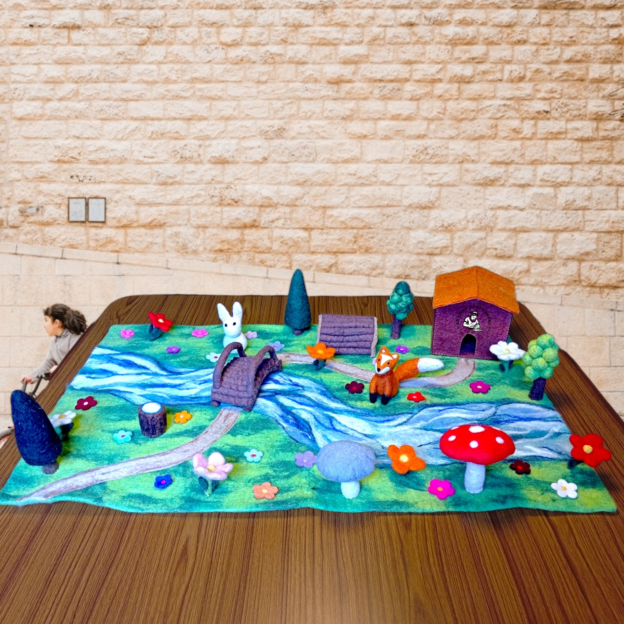 Wool Felt Crafted Playmat