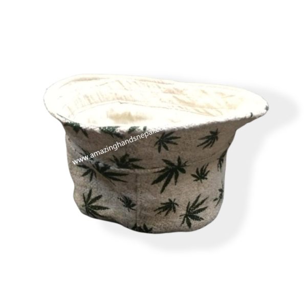 Hemp Leaf Bucket Hat Hemp Bucket Hat