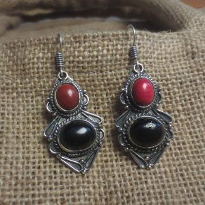 Himalayan Tibetan Stone Earrings