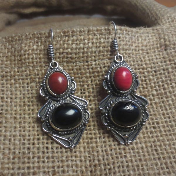 Himalayan Tibetan Fashion Earring Himalayan Tibetan Stone Earrings