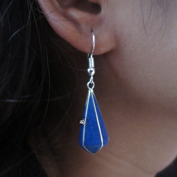 Himalayan Tibetan Lapis Stone Earrings
