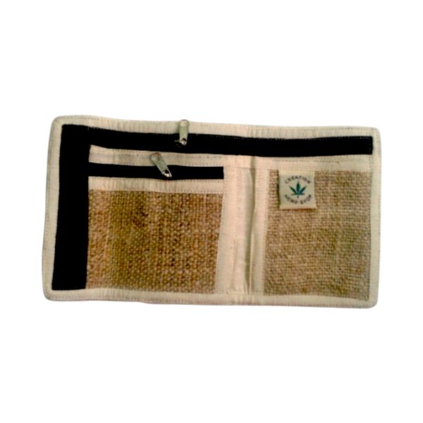 Mushroom Embroidered Hemp Wallet Himalayan Hemp Money Wallet