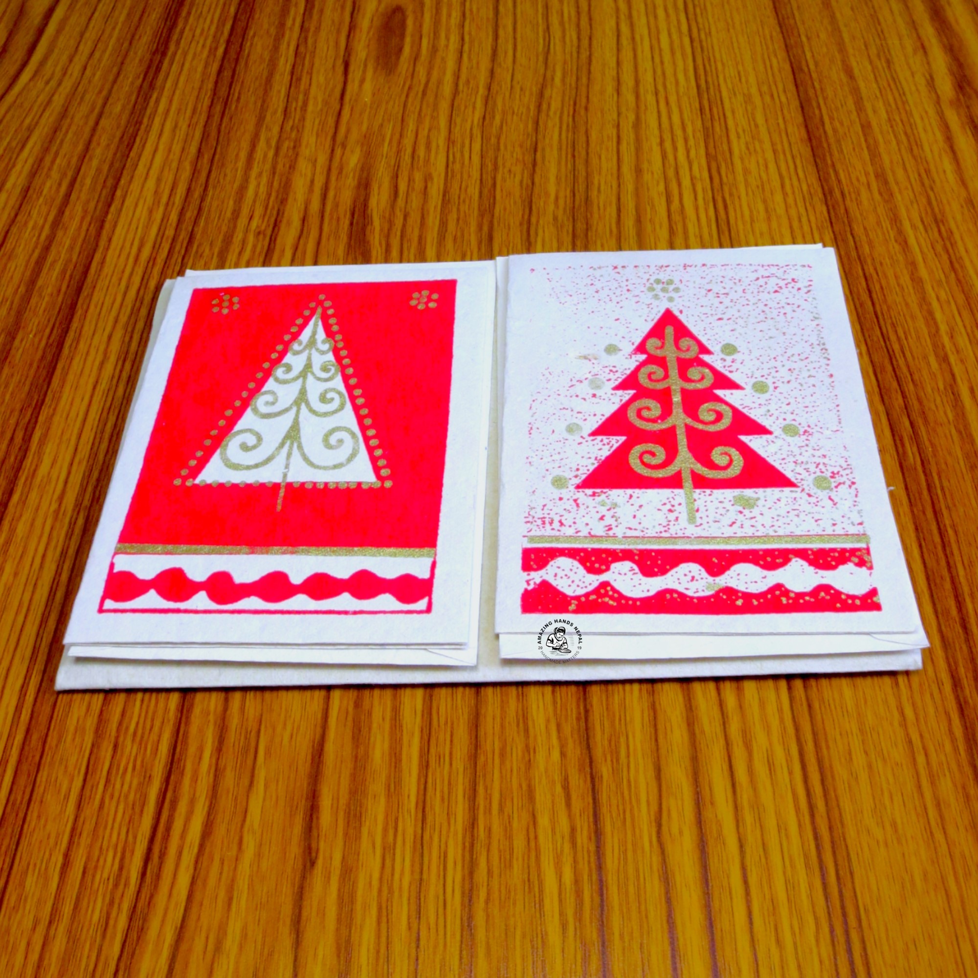 Nepali Paper Christmas Gift Card