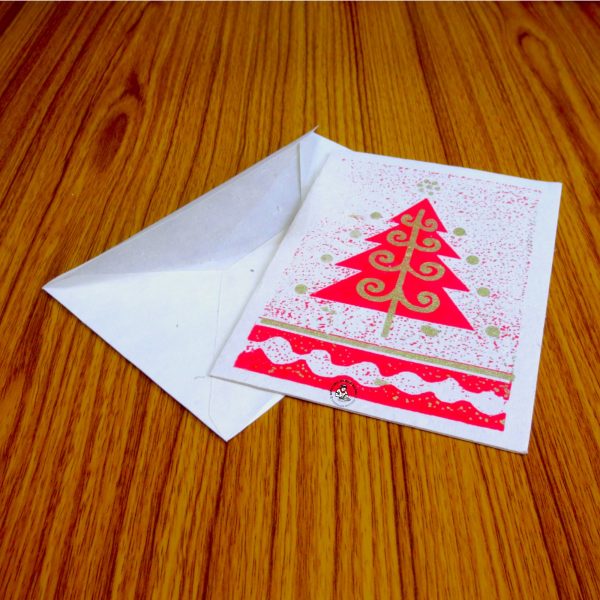 Nepali Paper Christmas Gift Card