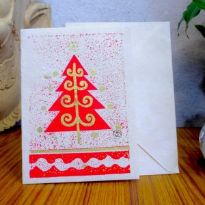 Nepali Paper Christmas Gift Card