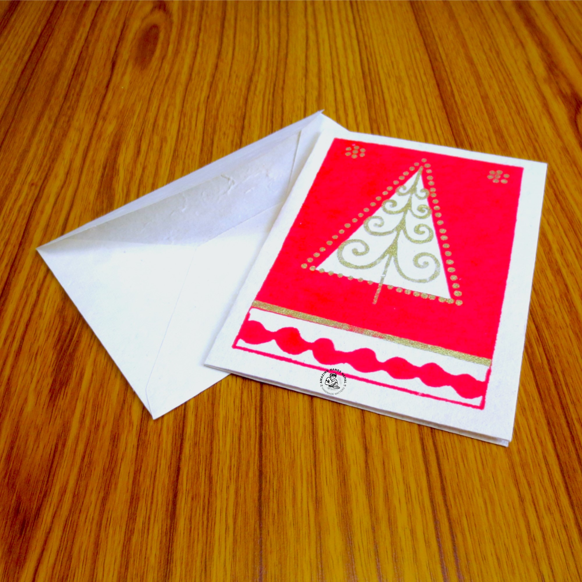 Nepali Paper Christmas Gift Card