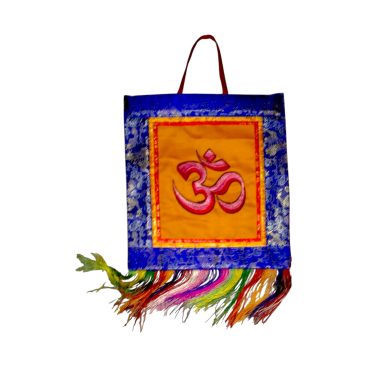 Hindu Om Embroidered Wall Hanging
