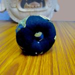 Patched Cushion Black XS Patched Black Singing Bowl Cushion