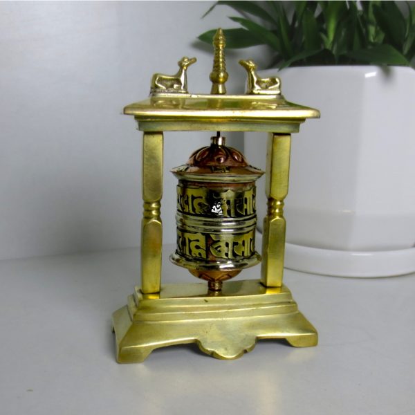 Tibetan Deer Prayer Wheel Buddhist Deer Prayer Wheel