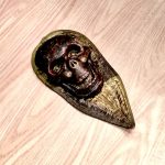 Tibetan Metal Kapala Skull Wall Hanging