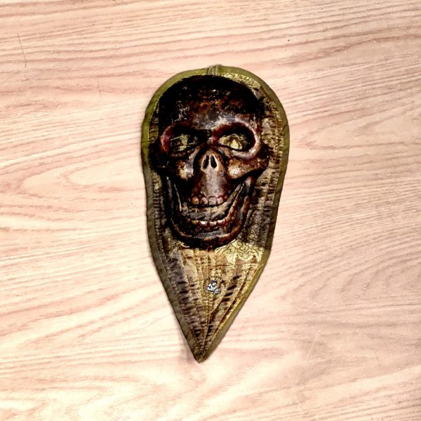 Tibetan Metal Kapala Skull Wall Hanging