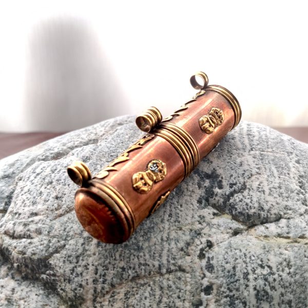 Tibetan Tantrik Ghau 8.5x3 Tibetan Tantrik Copper Ghau