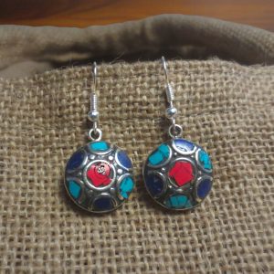 Himalayan Tibetan Stone Earrings