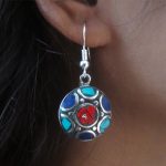 Himalayan Tibetan Stone Earrings