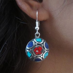 Himalayan Tibetan Stone Earrings