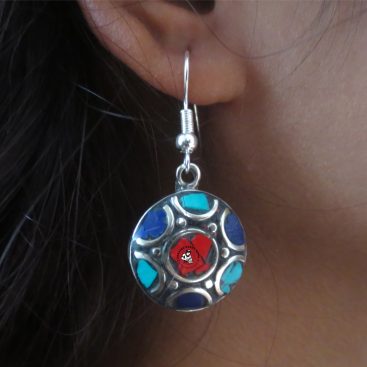 Himalayan Tibetan Stone Earrings