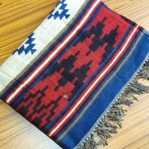 Nepali Dhaka Pattern Woolen Shawl