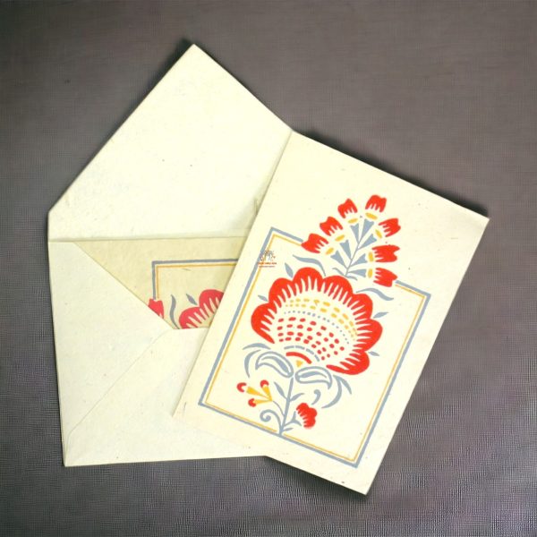 Unique Flower Greeting Card