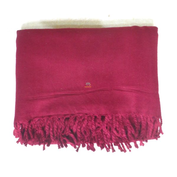 Woolen Monk Color Shawl Woolen Monk Maroon Color Shawl