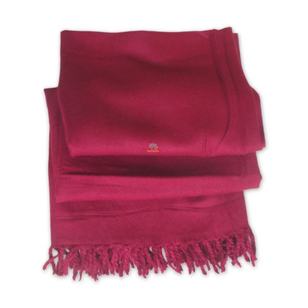 Woolen Monk Color Shawl Woolen Monk Maroon Color Shawl