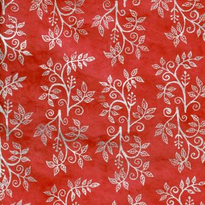 Silver Flowery Wrapping Paper