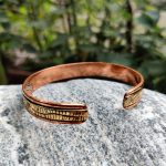 Copper Bracelet Auspicious Healing Copper Handcrafted Tibetan Astamangala Symbol Carving Bracelet