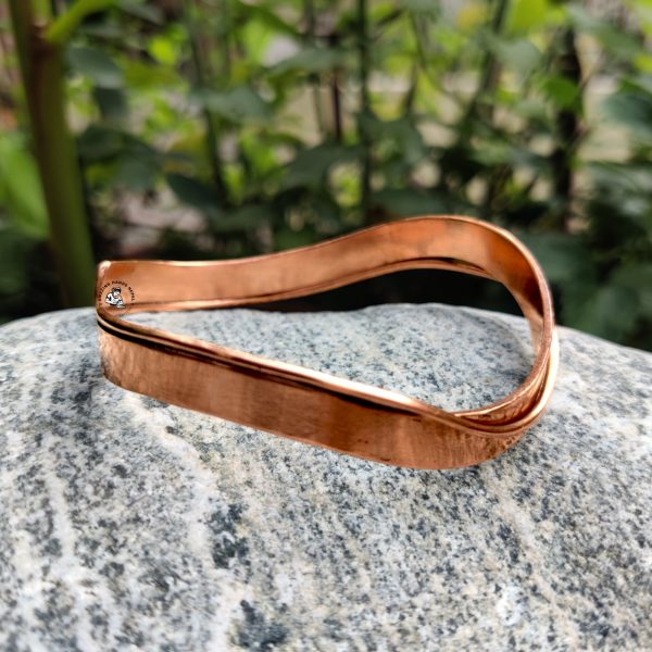 Copper Handcrafted Tibetan Zig-Zag Bracelet