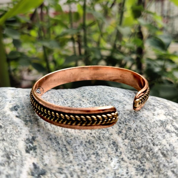 Copper Bracelet Brass Braided Nepali Himalayan Healing Copper Fashion Bracelet
