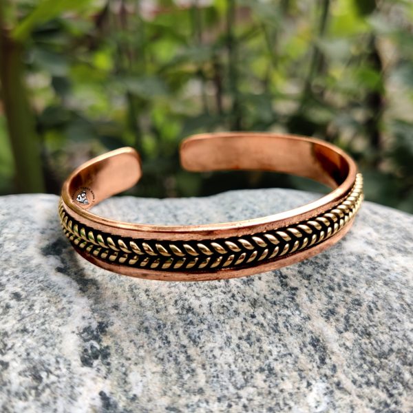 Copper Bracelet Brass Braided Nepali Himalayan Healing Copper Fashion Bracelet