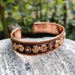 Nepali Handcrafted Copper Tibetan Dorje Cuff Bracelet