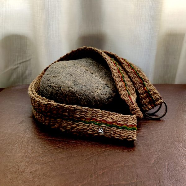 Himalayan Handcrafted Rasta Color Stripe Hemp Belt
