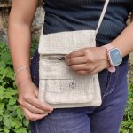 Himalayan Handcrafted Natural Hemp Passport Bag