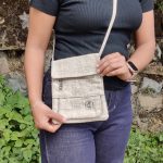Himalayan Handcrafted Natural Hemp Passport Bag