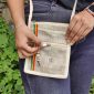 Himalayan Handcrafted Rasta Color Hemp Natural Passport Bag