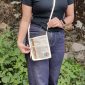 Himalayan Handcrafted Rasta Color Hemp Natural Passport Bag