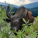 Handcrafted Wooden Yak Statue From Nepal